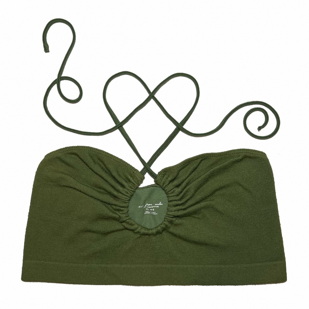 olive green ‘out from under’ tank top